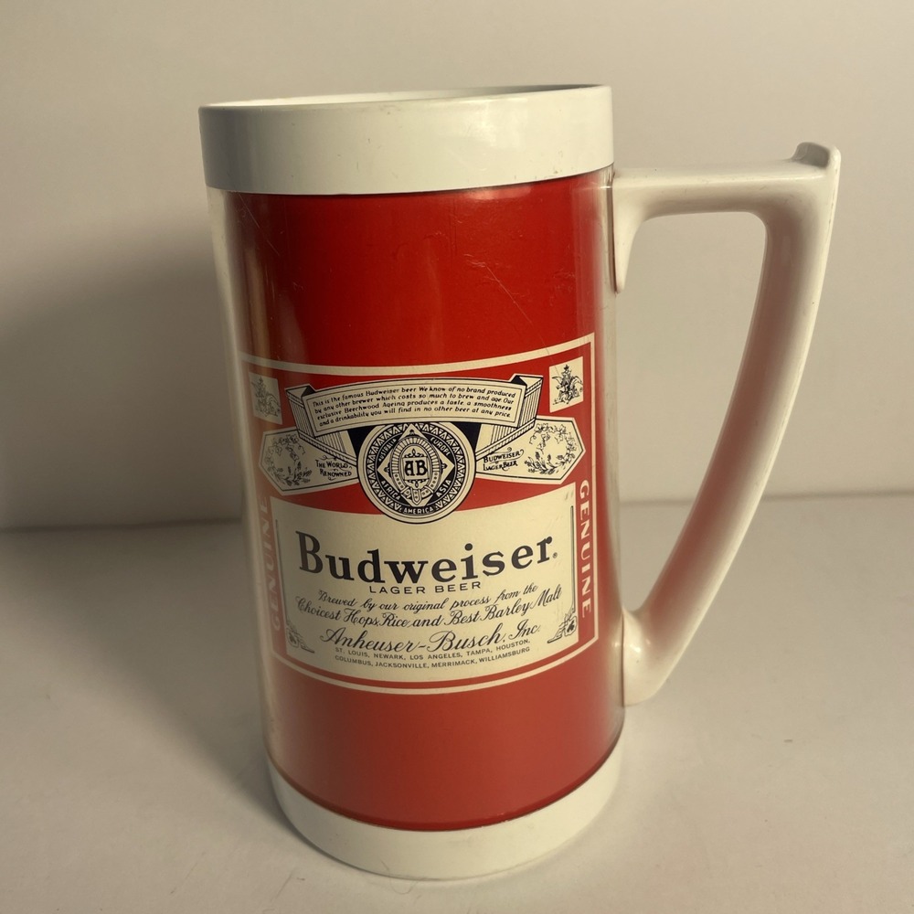 1980s Vintage‎ Budweiser Thermo-Serve Made in USA Mug